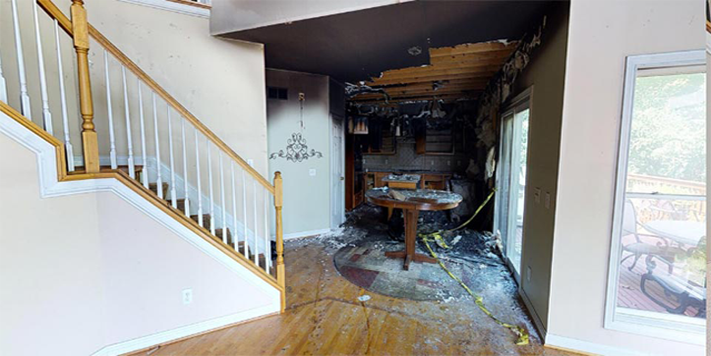 Fire Damage Restoration Before & After – 04/18