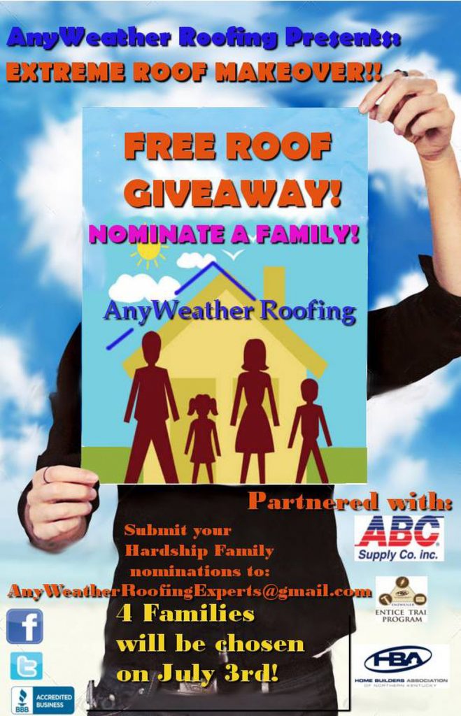 AnyWeather Roofing's Extreme Roof Makeover and Giveaway