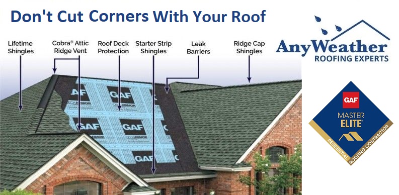 Dont Cut Corners when it comes to your roof replacement in Cincinnati, OH.