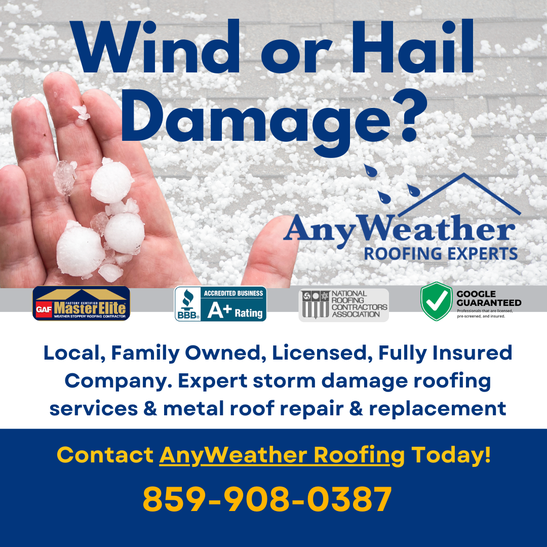 Hail and Wind Storm Damage Services in Northern Kentucky, Southern Indiana, Cincinnati, Dayton and Southern Ohio