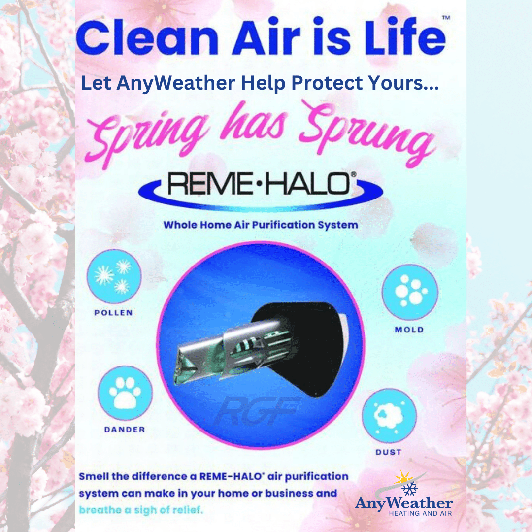 REME HALO UV Air Purification System eliminates spring allergens